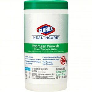 DESCRIPTION: (1) CASE OF (6) HYDROGEN PEROXIDE WIPES BRAND/MODEL: CLOROX #30824 SIZE: 95 WIPES PER CONTAINER RETAIL$: $9.9 9EA QTY: 1