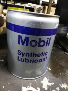 DESCRIPTION: (1) SYNTHETIC LUBRICANT BRAND/MODEL: MOBIL SIZE: 5 GALLON RETAIL$: $369.30 EA QTY: 1