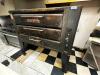 DESCRIPTION: BLODGETT 60" DOUBLE DECK BAKE OVEN ( NATURAL GAS ) BRAND / MODEL: BLODGETT ADDITIONAL INFORMATION NAT GAS. STONES IN FAIR CONDITION. SIZE - 3