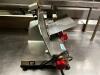 DESCRIPTION: BERKEL 825E DELI SLICER BRAND / MODEL: BERKEL 825E ADDITIONAL INFORMATION 115 VOLT, 1 PHASE LOCATION: KITCHEN QTY: 1