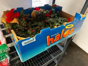 DESCRIPTION: (1) BOX OF ASSORTED HOLIDAY DECORATIONS LOCATION: OFFICE THIS LOT IS: ONE MONEY QTY: 1