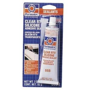 (3) CLEAR RTV SILICONE ADHESIVE SEALANT