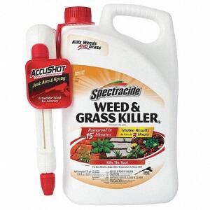 DESCRIPTION (1) READY TO USE GRASS AND WEED KILLER BRAND/MODEL SPECTRACIDE #36WG58 ADDITIONAL INFORMATION RETAILS FOR $26.72 EA SIZE 1.33 GALLON THIS