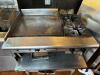 DESCRIPTION: 24" GAS GRIDDLE W/ TWO BURNER RANGE COMBO ADDITIONAL INFORMATION NATURAL GAS LOCATION: KITCHEN QTY: 1