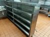 DESCRIPTION: 9 1/2' X 12" X 57" T ALL STAINLESS PLATE CABINET SIZE 9 1/2' X 12" X 57" T LOCATION: KITCHEN QTY: 1