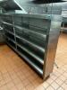 DESCRIPTION: 9 1/2' X 12" X 57" T ALL STAINLESS PLATE CABINET SIZE 9 1/2' X 12" X 57" T LOCATION: KITCHEN QTY: 1 - 2