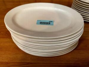 DESCRIPTION: (10) 12" CHINA PLATTERS SIZE 12" LOCATION: MAIN SEATING THIS LOT IS: SOLD BY THE PIECE QTY: 10