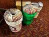 DESCRIPTION: (4) BUCKETS OF PLASTIC RICE BOWLS LOCATION: MAIN SEATING THIS LOT IS: ONE MONEY QTY: 1 - 3