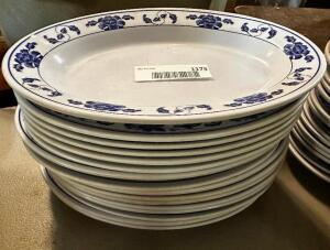 DESCRIPTION: (12) 10" PLASTIC PLATTERS LOCATION: MAIN SEATING THIS LOT IS: ONE MONEY QTY: 1