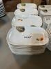 DESCRIPTION: (40) 9.5" PLASTIC PLATTERS SIZE 9.5" LOCATION: MAIN SEATING THIS LOT IS: SOLD BY THE PIECE QTY: 40 - 2