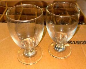 DESCRIPTION: (16) STEMLESS GOBLETS LOCATION: MAIN SEATING THIS LOT IS: SOLD BY THE PIECE QTY: 16