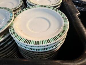 DESCRIPTION: (50) 6" CHINA SAUCER LOCATION: MAIN SEATING THIS LOT IS: ONE MONEY QTY: 1