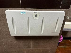 DESCRIPTION: WALL MOUNTED CHANGING STATION BRAND / MODEL: CONTINENTAL LOCATION: BATHROOMS QTY: 1