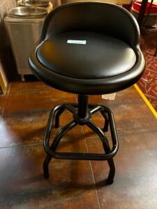 DESCRIPTION: BLACK DRAFTING STOOL LOCATION: OFFICE QTY: 1