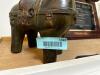 DESCRIPTION: ELEPHANT AND VASE. LOCATION: OFFICE QTY: 1 - 2