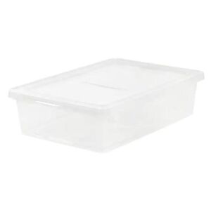 DESCRIPTION: (4) CLEAR STORAGE TOTES RETAIL$: $12.87 EA QTY: 4