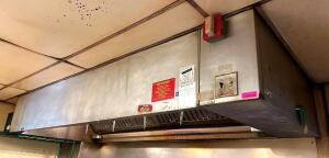 DESCRIPTION: 10' EXHAUST HOOD WITH FIRE SUPRESSION SYSTEM BRAND/MODEL: ECO-AIR 4824 ECR INFORMATION: BCL CAN REMOVE THIS ITEM FOR $2,000.00 SIZE: 120"