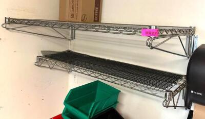 DESCRIPTION: (2) 36" WIRE WALL MOUNT SHELVES LOCATION: SIDE KITCHEN QTY: 2