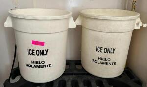 DESCRIPTION: (2) ICE BUCKETS LOCATION: SIDE KITCHEN QTY: 2