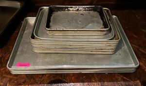 DESCRIPTION: ASSORTED SHEET PANS AS SHOWN LOCATION: MAIN DINING QTY: 1