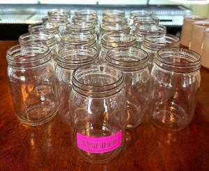 DESCRIPTION: (21) MASON JAR GLASSES LOCATION: BAR QTY: 21