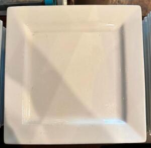 DESCRIPTION: (12) 9.5" SQUARE PLATES LOCATION: MAIN DINING QTY: 12