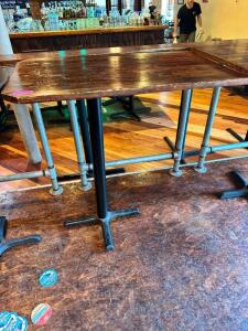 DESCRIPTION: BAR HEIGHT DINING TABLE SIZE: 40" X 24" LOCATION: MAIN DINING QTY: 1