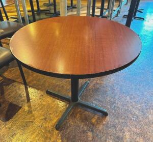 DESCRIPTION: ROUND DINING TABLE SIZE: 36" LOCATION: MAIN DINING QTY: 1