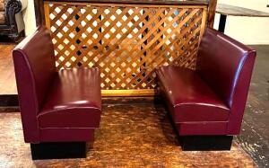 DESCRIPTION: (4) BOOTHS SIZE: 42" LOCATION: MAIN DINING QTY: 4