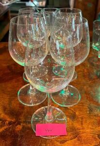 DESCRIPTION: (8) STEMMED WINE GLASSES LOCATION: BAR QTY: 8