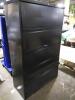 DESCRIPTION: (1) FILING CABINET, LATERAL FILE BRAND/MODEL: HON INFORMATION: BLACK, MUST COME INSPECT FOR COSMETIC DAMAGE SIZE: 36" W RETAIL$: $1137.00 - 3