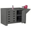 DESCRIPTION: (1) CABINET WORKBENCH BRAND/MODEL: DURHAM #6RHJ0 INFORMATION: STEEL, GRAY SIZE: 48 IN X 24 IN, 2,000 LB OVERALL LOAD CAPACITY RETAIL$: $1