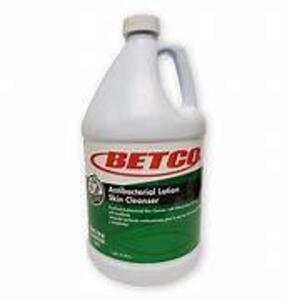 DESCRIPTION: (24) CASES OF (4) GALLONS OF ANTIBACTERIAL LOTION SKIN CLEANER BRAND/MODEL: BETCO #14104-00 SIZE: 1 GALLON SIZE BOTTLES, 4 GALLONS PER CA