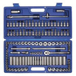 DESCRIPTION: (1) SET OF SOCKETS AND WRENCHES BRAND/MODEL: WESTWARD #6XZ82 INFORMATION: BLUE CARRY CASE SIZE: 3/8 IN DRIVE SIZE, 125 PIECES, (25) 12-PO