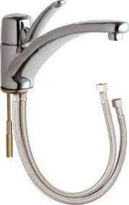 DESCRIPTION: (1) MARATHON KITCHEN SINK FAUCET BRAND/MODEL: CHICAGO FAUCETS #2300-E34ABCP INFORMATION: CHROME RETAIL$: $426.57 EA QTY: 1