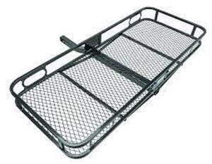 DESCRIPTION: (1) TRAILER HITCH CARGO CARRIER BRAND/MODEL: REESE #63153 INFORMATION: BLACK SIZE: 60" X 24" X 5.5" RETAIL$: $232.20 EA QTY: 1