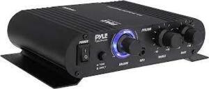 DESCRIPTION: (1) HI-FI STEREO AMPLIFIER WITH ADAPTER INCLUDED BRAND/MODEL: PYLE #PFA300 INFORMATION: BLACK SIZE: 90 WATTTS RETAIL$: $42.30 EA QTY: 1