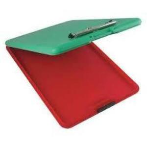 DESCRIPTION: (6) PLASTIC STORAGE CLIPBOARD BRAND/MODEL: SAUNDERS #00580 INFORMATION: RED AND GREEN SIZE: 9" X 11.75" RETAIL$: $20.54 EA QTY: 6