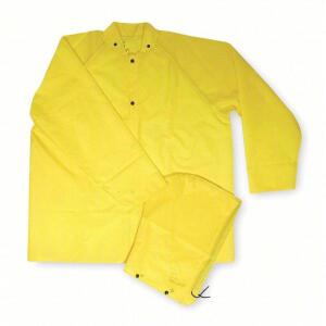 DESCRIPTION: (24) FLAME RESISTANT RAIN JACKET BRAND/MODEL: CONDOR #4PCR1 INFORMATION: YELLOW SIZE: SIZE LARGE RETAIL$: $61.00 PER COAT QTY: 24