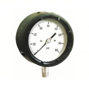 DESCRIPTION: (2) INDUSTRIAL PRESSURE GAUGE BRAND/MODEL: PRODUCT NUMBER #36JV22 INFORMATION: BLACK SIZE: 0 TO 1,000 PSI, 4 1/2 IN DIAL, 1/2 IN NPT MALE