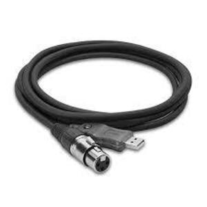 DESCRIPTION: (2) MICROPHONE TO USB BRAND/MODEL: HOSA TECHNOLOGY TRACKLINK SIZE: 10 FT RETAIL$: $33.27 EA QTY: 2