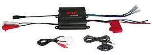 DESCRIPTION: (1) 2-CHANNEL MARINE AMPLIFIER BRAND/MODEL: PYLE #PLMRMP1B INFORMATION: 400 WATT RETAIL$: $50.99 EA QTY: 1