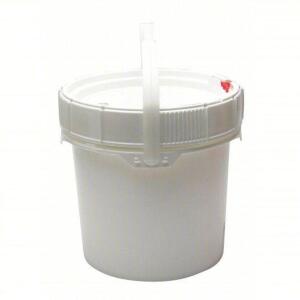 DESCRIPTION: (2) OPEN HEAD PLASTIC PAIL BRAND/MODEL: 49EN28 INFORMATION: WHITE SIZE: 3.5 GALLON RETAIL$: $30.31 EA QTY: 2