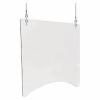 DESCRIPTION: (1) PACK OF (2) HANGING SNEEZE GUARD BRAND/MODEL: 56KA02 INFORMATION: CLEAR SIZE: 23-3/4X3/16X23-3/4 RETAIL$: $147.82 EA QTY: 1