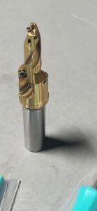 DESCRIPTION: (1) GOLD TWIST CHAMFER DRILL BODY SIZE: INGERSOLL 6102435 RETAIL$: $283.00 QTY: 1