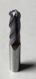 DESCRIPTION: (4) SOLID CARBIDE BALL NOSE END MILL BRAND/MODEL: NIAGARA N86360 SIZE: 21/64" 3/8"SD 1" LOC RETAIL$: $55.30 EA QTY: 4