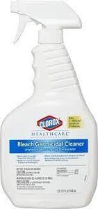 DESCRIPTION: (6) BLEACH GERMICIDAL CLEANER BRAND/MODEL: CLOROX #6VDE6 SIZE: 32 OZ RETAIL$: $17.95 EA QTY: 6