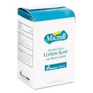 DESCRIPTION: (4) ANTIBACTERIAL LOTION SOAPBRAND/MODEL: MICRELLSIZE: 1LRETAIL$: $54.78 TOTALQTY: 4