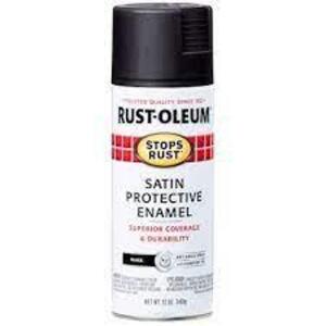 DESCRIPTION: (6) SMOOTH PROTECTIVE ENAMEL BRAND/MODEL: RUST-OLEUM INFORMATION: SATIN BLACK SIZE: 12 OZ RETAIL$: $8.99 EA QTY: 6