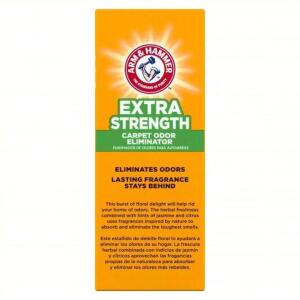 DESCRIPTION: (6) CARPET ODOR ELIMINATORS BRAND/MODEL: ARM AND HAMMER #20L017 INFORMATION: FLORAL SCENT SIZE: 30 OZ RETAIL$: $5.00 EA QTY: 6